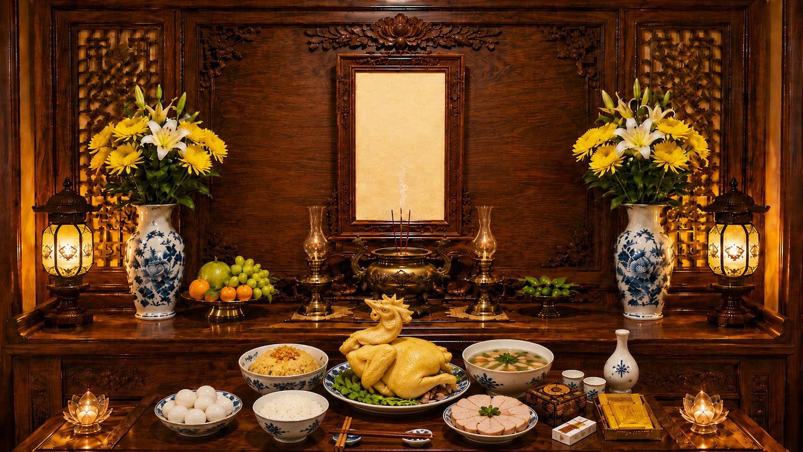 Cúng giỗ - Cỗ mặn